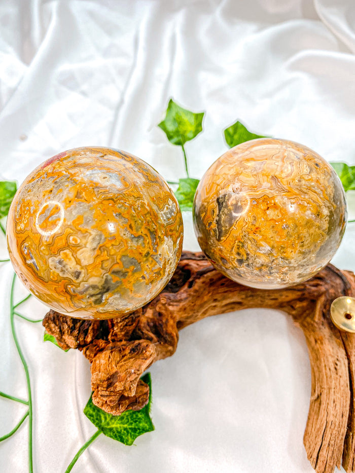 Crazy Lace Agate Sphere