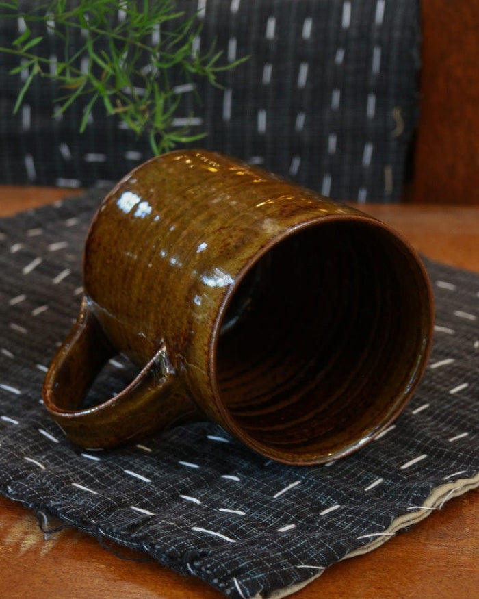 Culp Pottery Mug, Classic, Brown Glazed