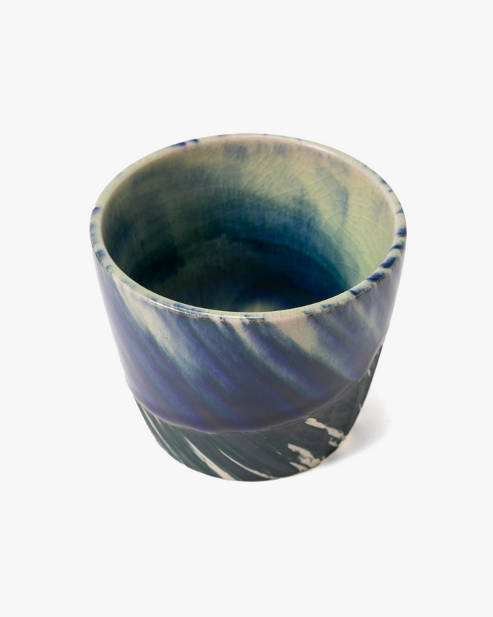 Cup, Bisque, Brushstroke