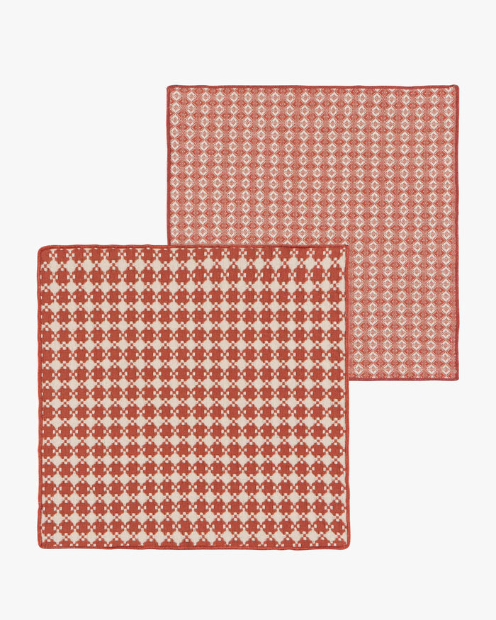 Danica Heirloom, Clay Assorted Woven Dishcloth, Set of 2