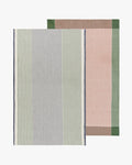 Danica Heirloom, Jade Green Array Stripe Dishtowel, Set of 2