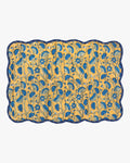 Danica Heirloom, Kantha Placemat, Fan Flower Block Print