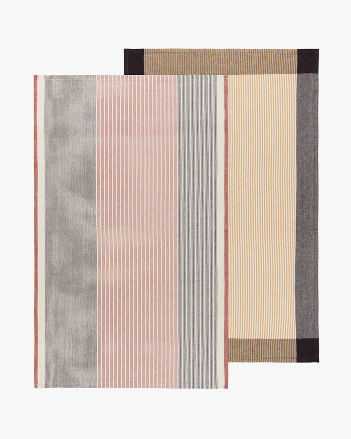 Danica Heirloom, Shadow Array Stripe Dishtowel, Set of 2