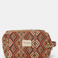 De La Mur Lines - Squared Makeup Bag in Otto Geometric Jacquard
