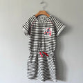 Deux par deux / Stripe crew dress / 7Y