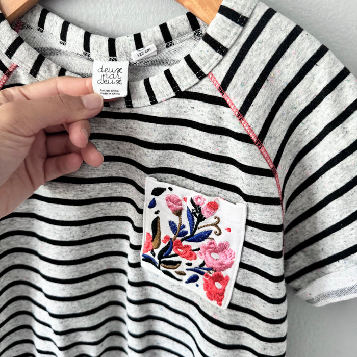 Deux par deux / Stripe crew dress / 7Y