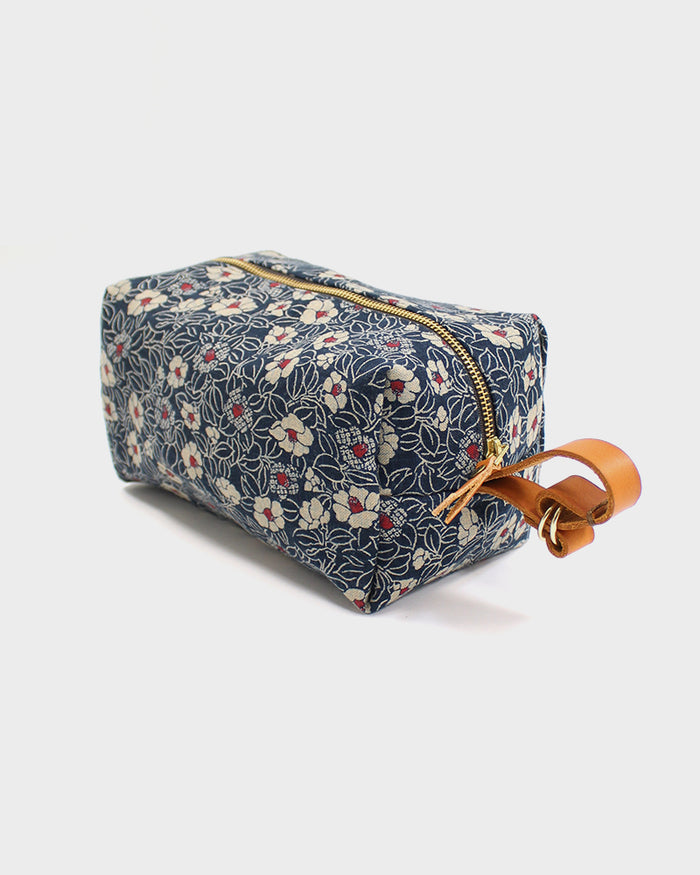 Dopp Kit, Indigo Small Tsubaki