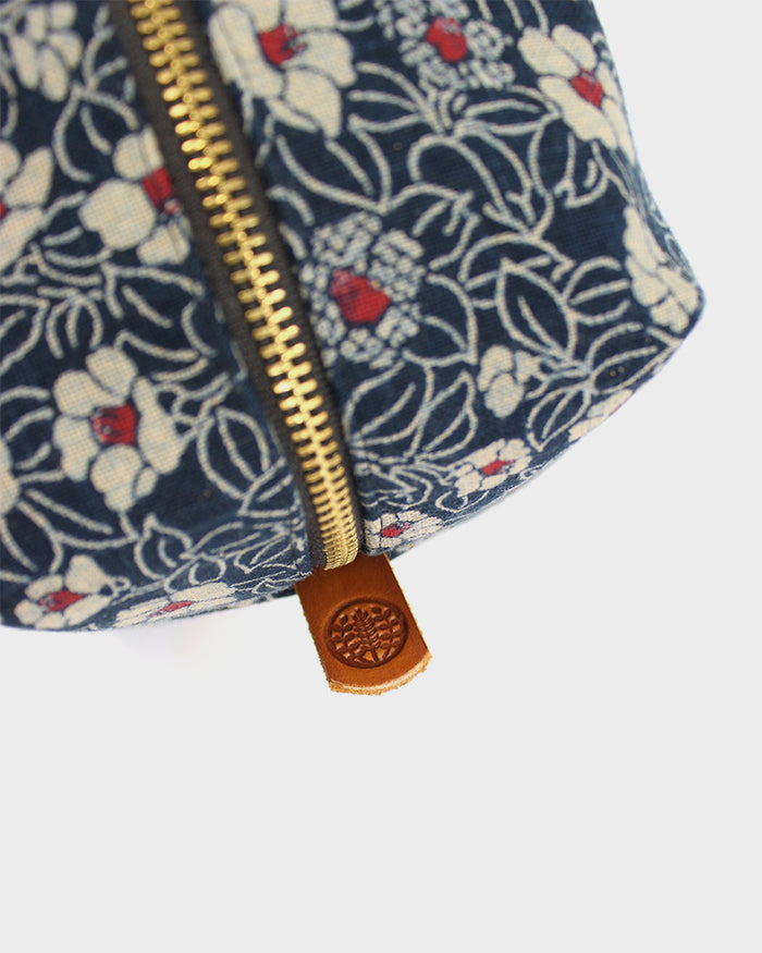 Dopp Kit, Indigo Small Tsubaki