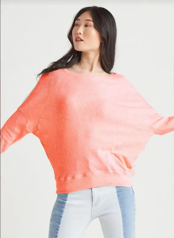 Drop Shoulder Coral Top Acorn Home + Apparel