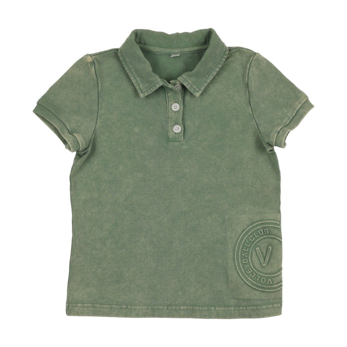 Embossed Volleyball Short Sleeve Polo