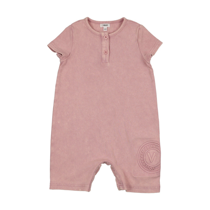 Embossed Volleyball Shorts Romper