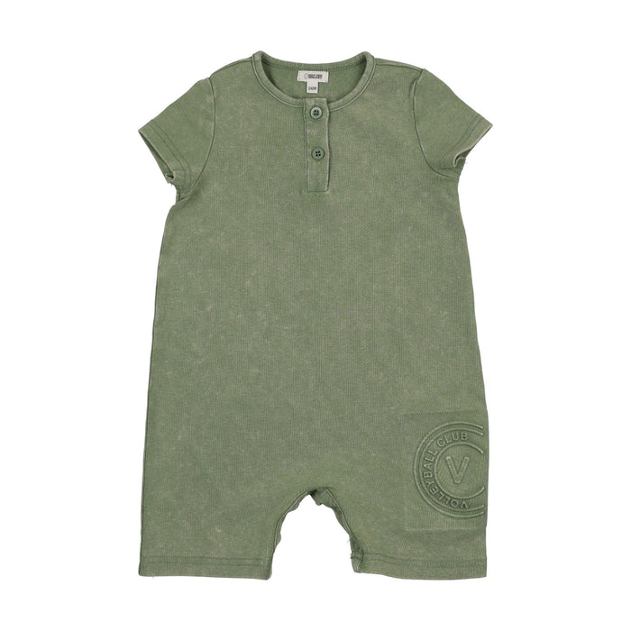Embossed Volleyball Shorts Romper
