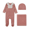 Embroidered Collar Layette Set
