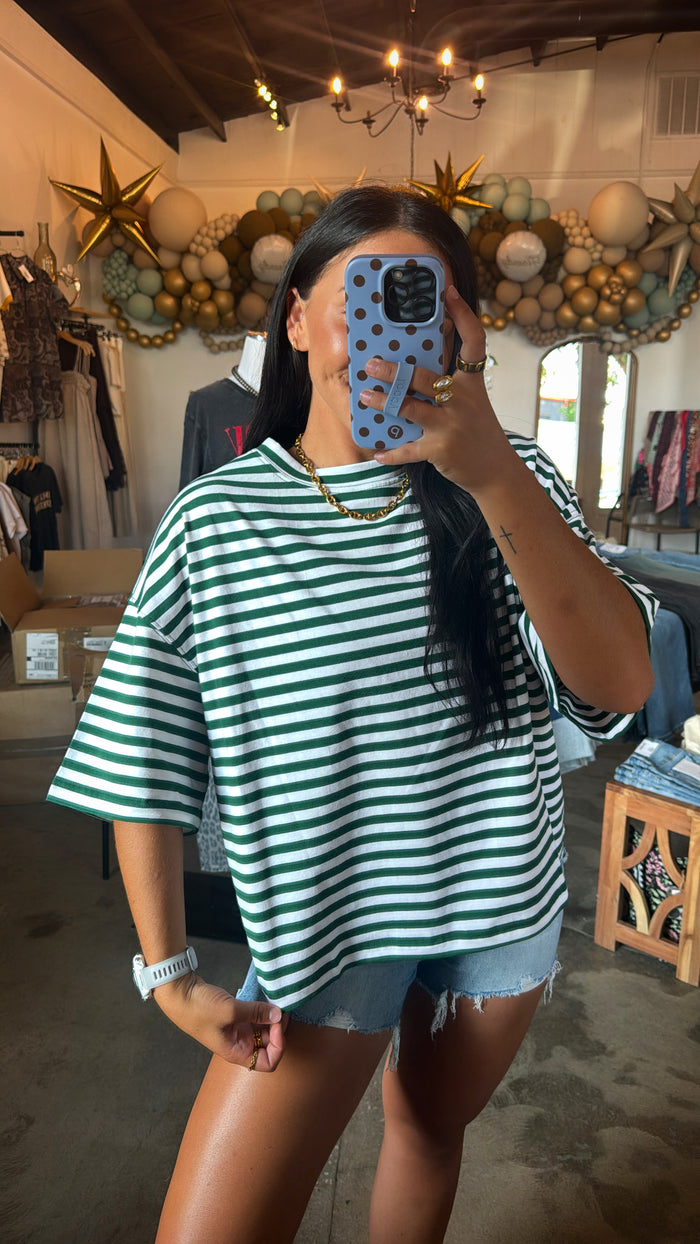 Emerald Striped Tee