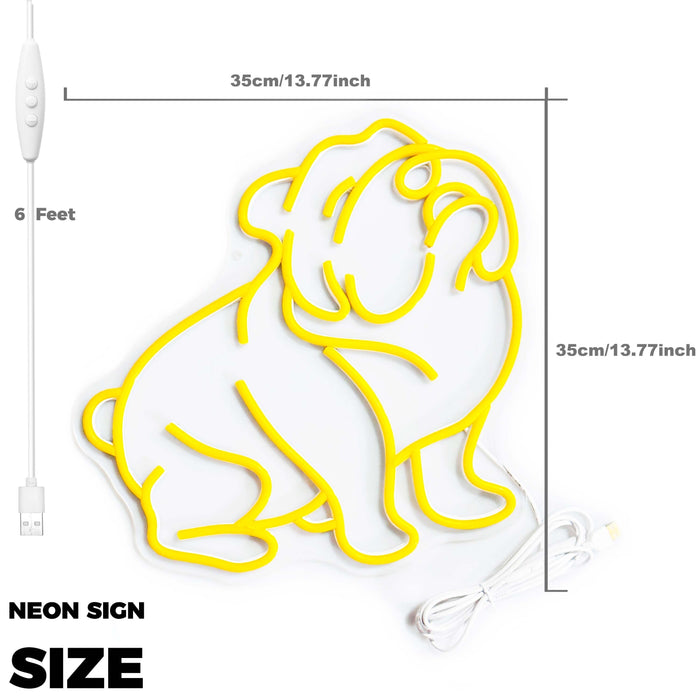English Bulldog Neon Sign