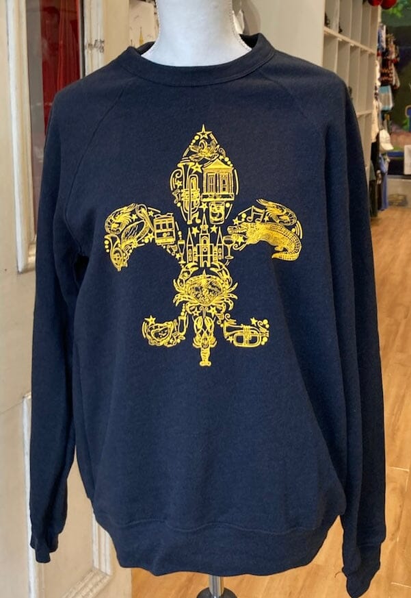Fleur de Louisiana Unisex Sponge Fleece Crewneck Sweatshirt