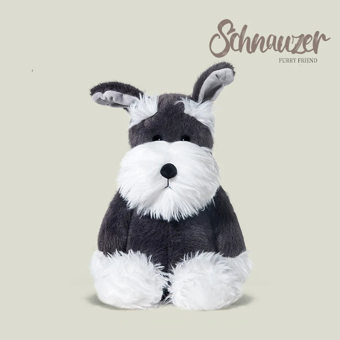 Fluffy Schnauzer Plush Toy