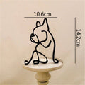 French Bulldog Metal Sculpture