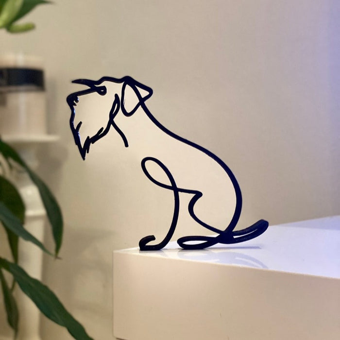 French Bulldog Metal Sculpture
