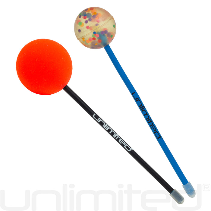 Friction Mallet Set with Thick Birthday Party and Large Cetacean Nation Mallets