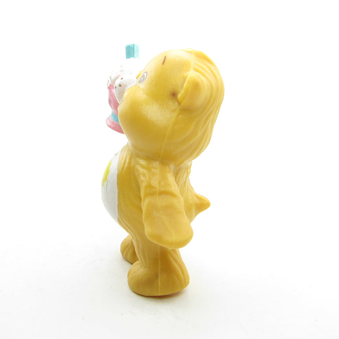 Friend Bear Sharing a Soda for Two vintage Care Bears miniature figurine