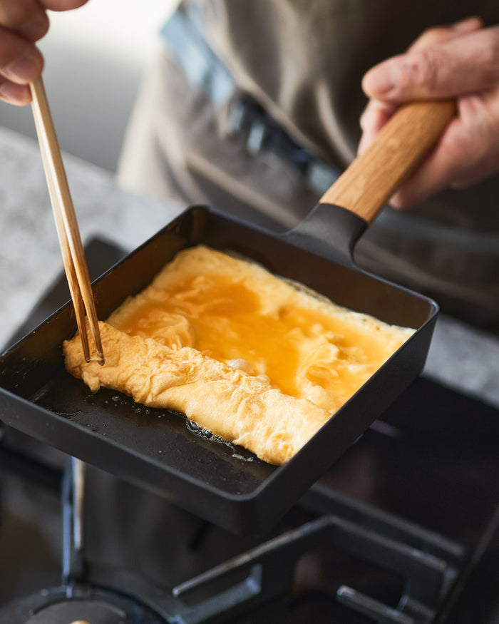 Frying Pan, Vermicular, Egg & Toast Pan, Oak, 7.5in