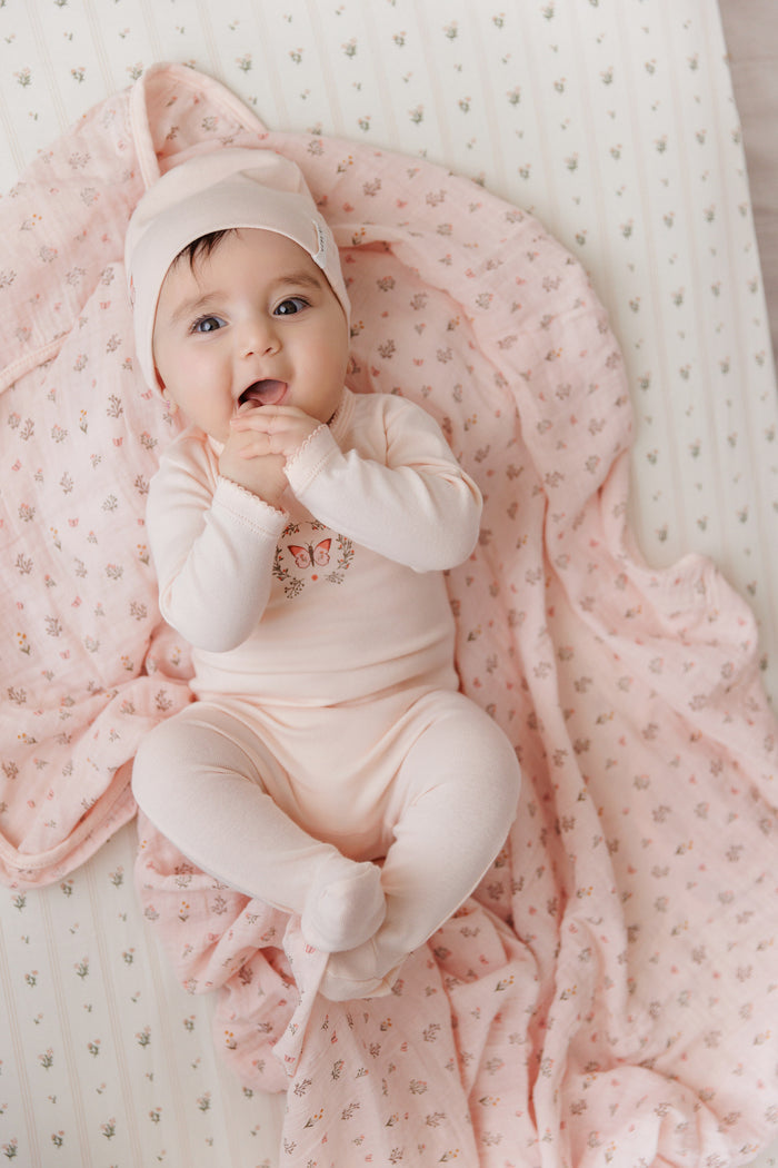 Garden Floral Center Collection - Muslin Swaddle