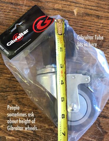 Gibraltar Rack T-Leg Casters (SC-RC) / (SC-RCx4) - Gongs Unlimited