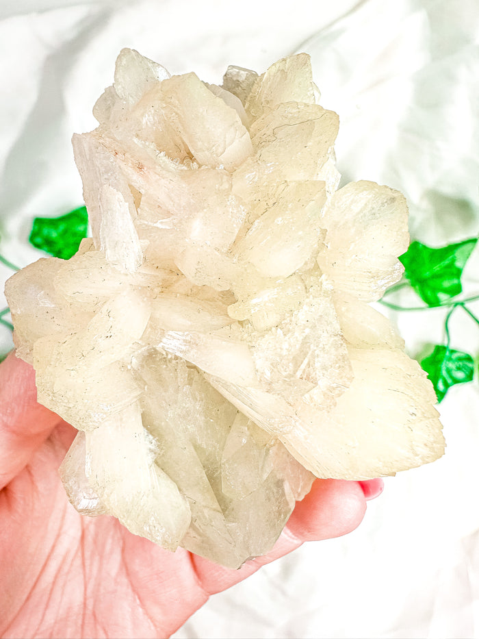 Green Apophyllite with Peach Stilbite Mineral Specimen #8