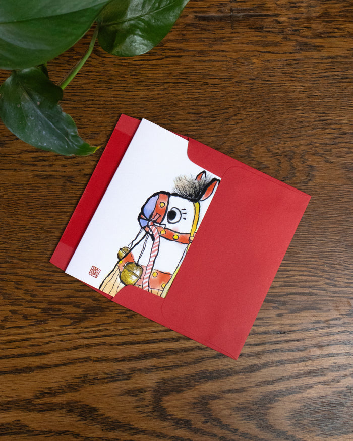 Greeting Cards, Card with Envelope, Year of the Horse, Bells