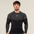 GS - Onyx 5.0 Seamless Long Sleeve T-Shirt - Black/Light Grey
