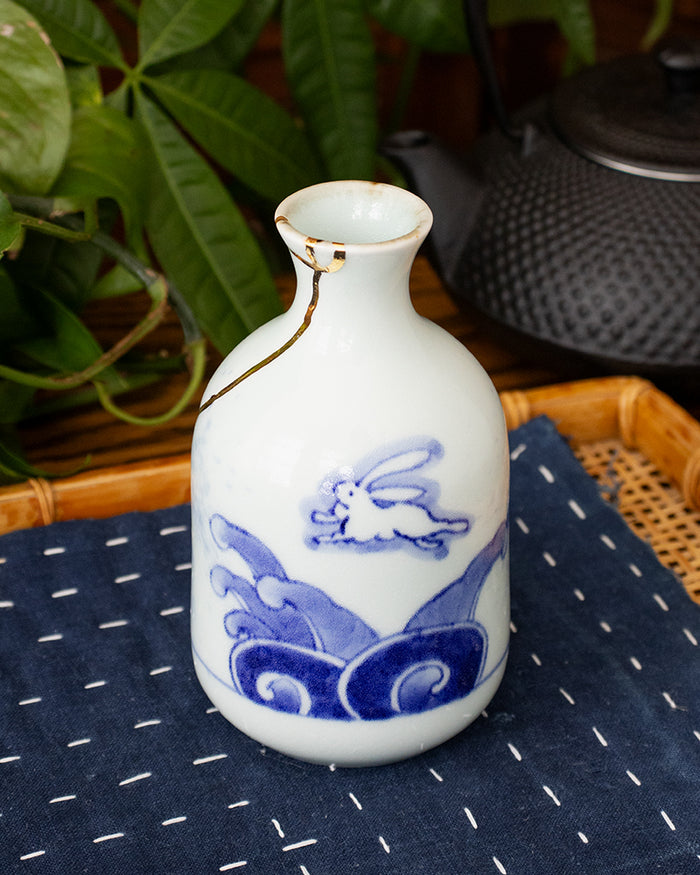Gyokuyu, Sake Set, Imari Kinsen Kosome