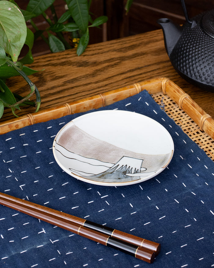 Gyokuyu, Yonsun Plate, Imari Ginsai Fujie
