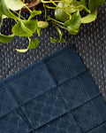 Hana-Fukin Sashiko Sampler, Nagomi Seigaiha, Navy