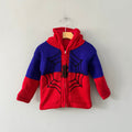 Handmade / Spiderman zip up knit jacket / 2-3Y