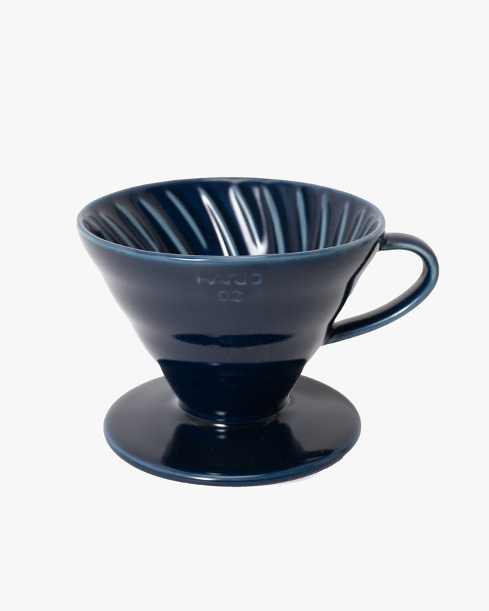 Hario, V60 Ceramic Coffee Dripper, 02 Navy Blue