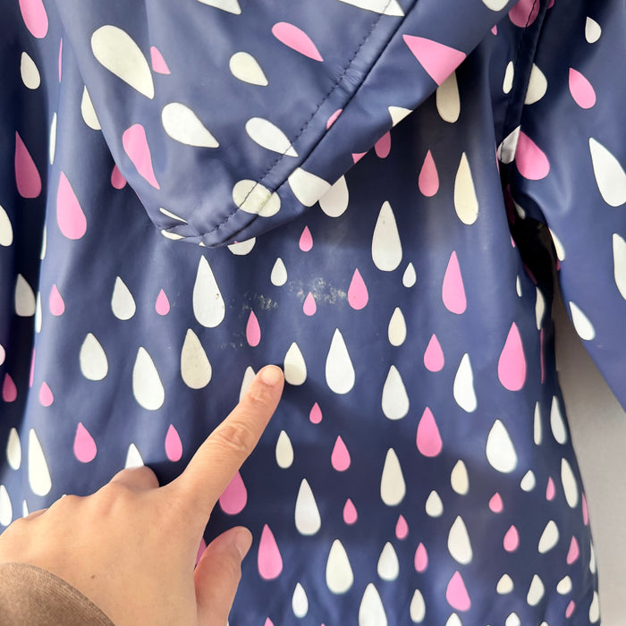 Hatley / Navy pink rain jacket / 2Y