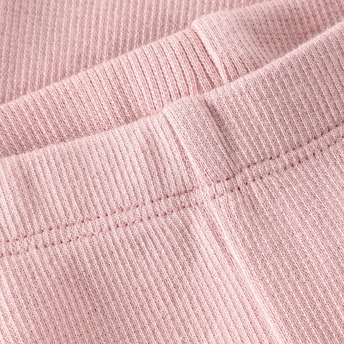 HutteliHut - Modal Ribbed Leggings - Baby Pink-Bottoms-0-3M (1M)-Posh Baby