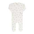 Ivory/Sage Berry Zipper Footie
