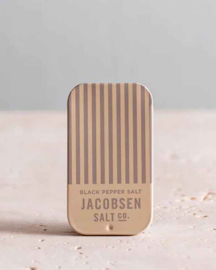 Jacobsen Salt, Infused Black Pepper Sea Salt Slide Tin