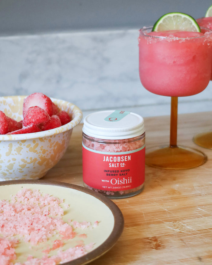 Jacobsen Salt, Koyo Berry Salt, Infused Sea Salt - JSC X Oishii