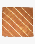 Japanese Handkerchief, Brown and White Tie Dye