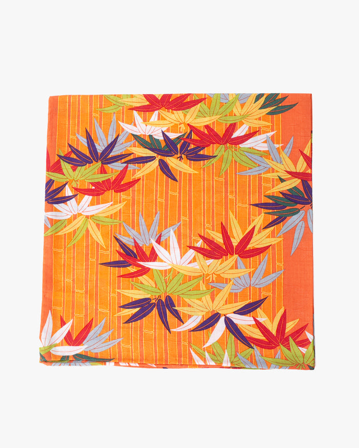 Japanese Handkerchief, Classic, Bamboo and Leaves