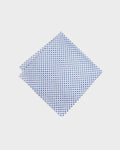 Japanese Handkerchief, Classic, Kyoto Blue, White with Blue Uroko