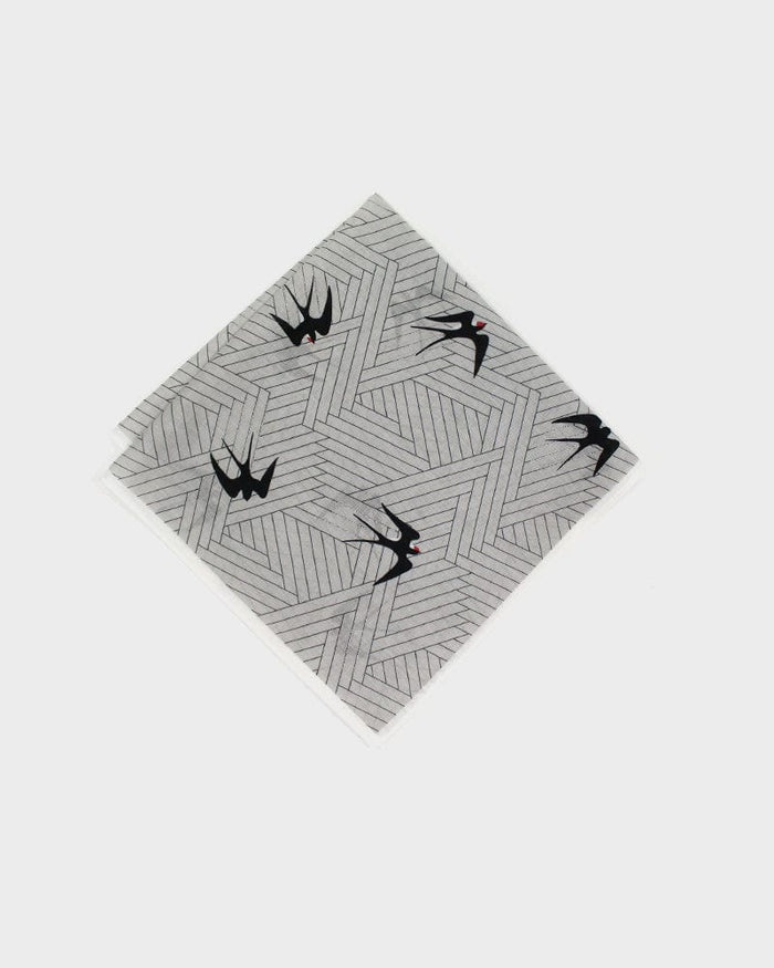 Japanese Handkerchief, Classic, Shofu, Swallow with White Trim