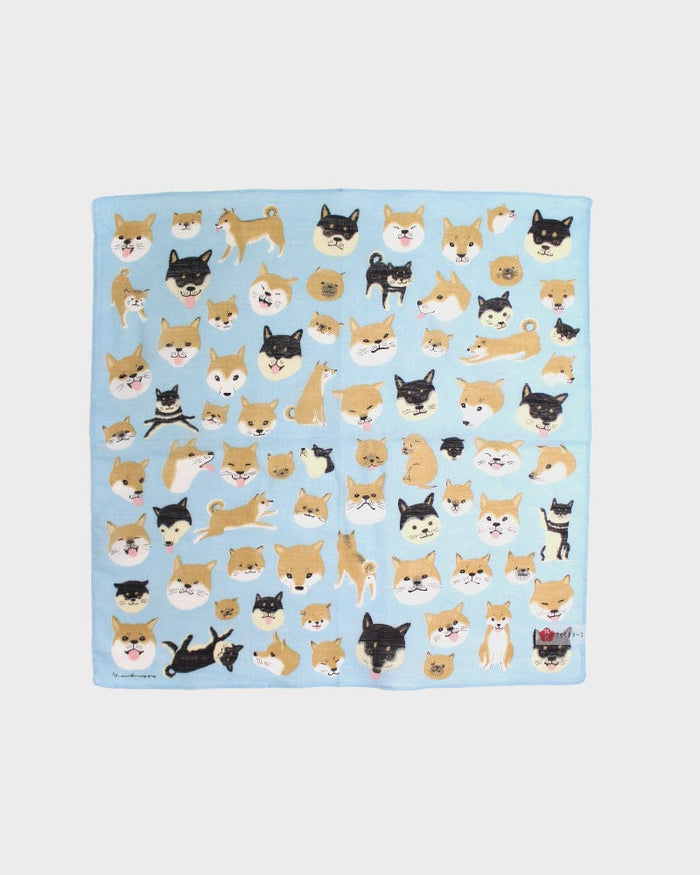 Japanese Handkerchief, Classic, Yoko Matsumoto, Shiba Inu