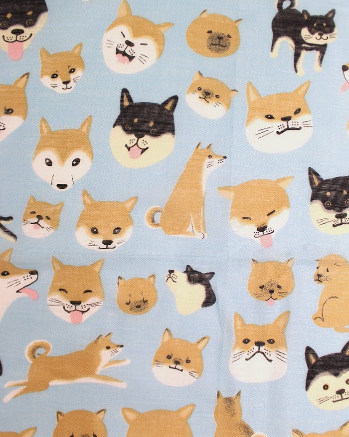 Japanese Handkerchief, Classic, Yoko Matsumoto, Shiba Inu