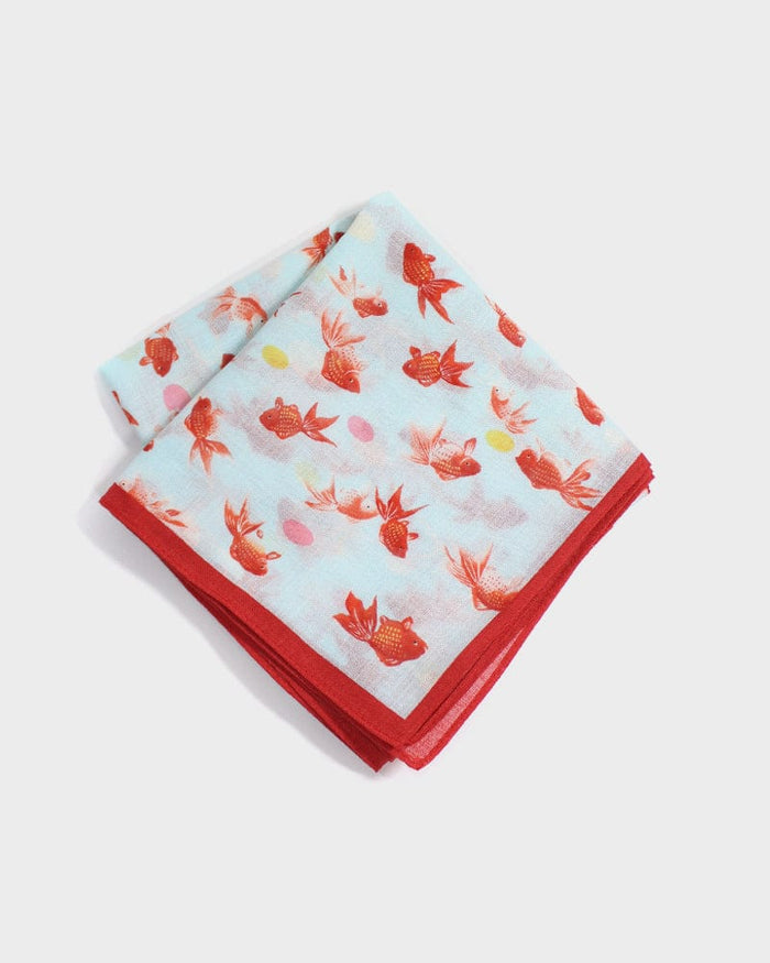 Japanese Handkerchief, Classic, Yonagado, Goldfish