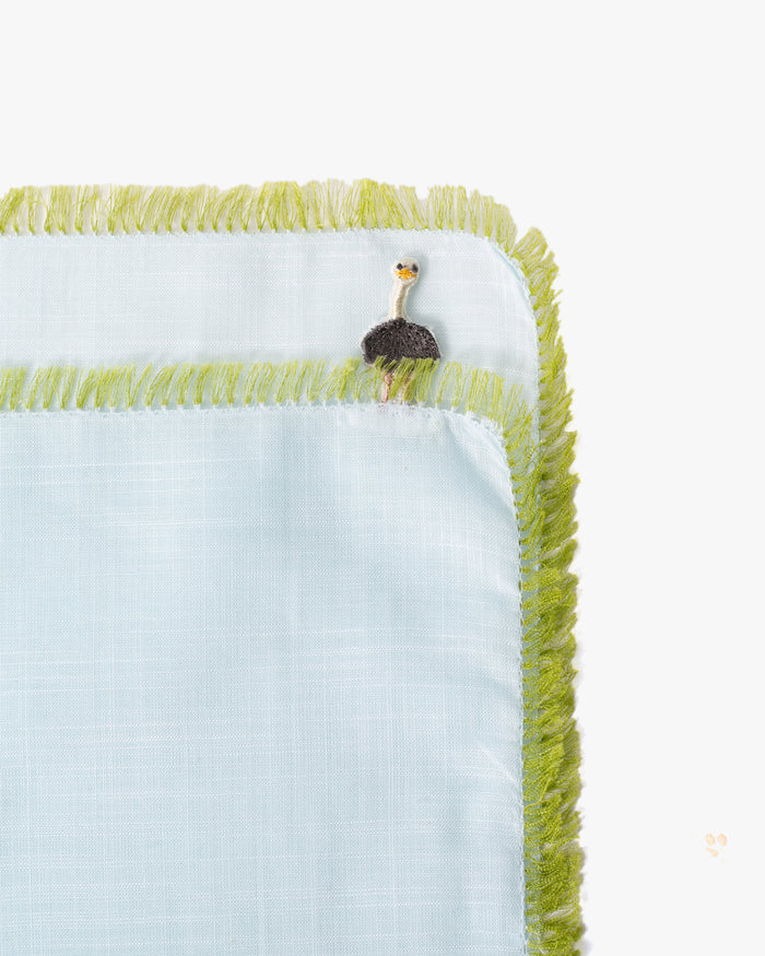 Japanese Handkerchief, Hikkomi, Ostrich