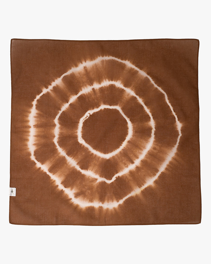 Japanese Handkerchief, Rust and White Tie Dye